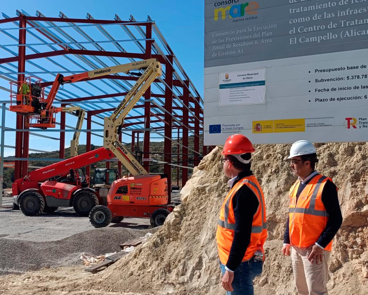 Las obras de la futura planta de tratamiento de voluminosos del Consorci Mare finalizar&aacute;n en mayo