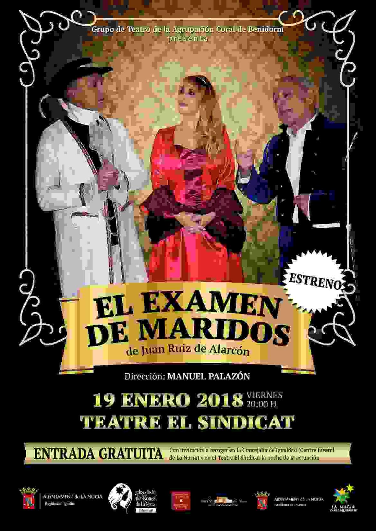 La Nuc&iacute;a &middot; Teatro gratuito con &ldquo;Examen de maridos&rdquo;