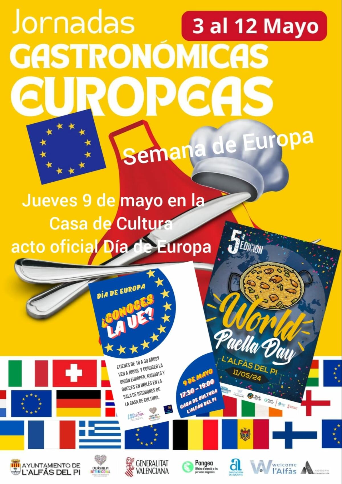 El viernes 3 de mayo se estrenan las ‘Primeras Jornadas Gastronómicas Europeas’ de l'Alfàs