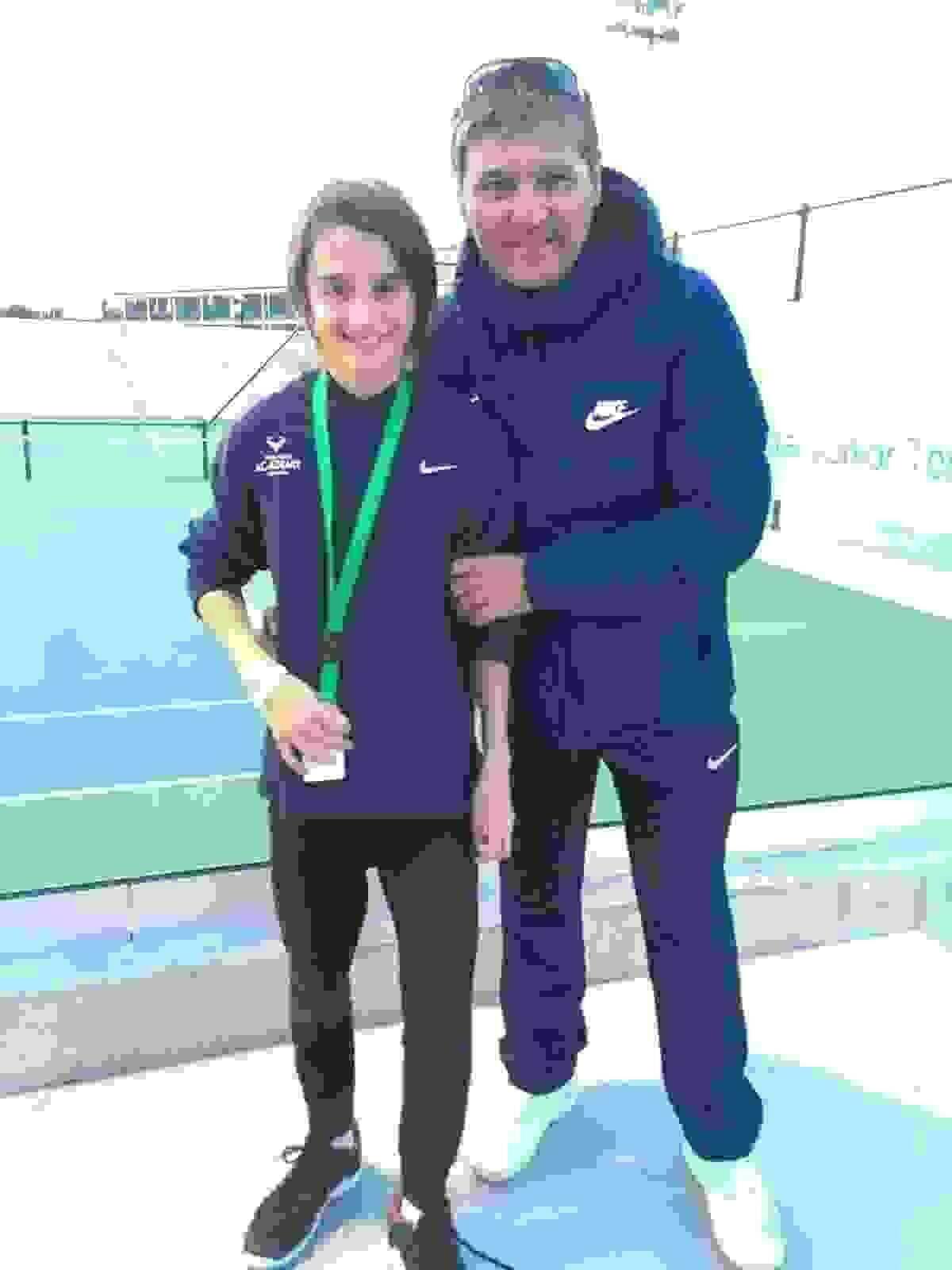 Luka Van Geel qued&oacute; tercero  en un torneo Internacional de la &ldquo;Rafa Nadal Academy&rdquo;