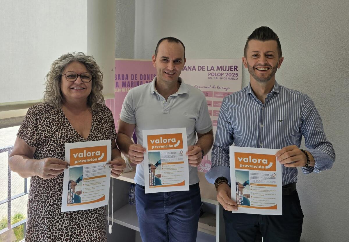 Polop de la Marina activa un plan especial para proteger a trabajadores municipales frente al calor extremo