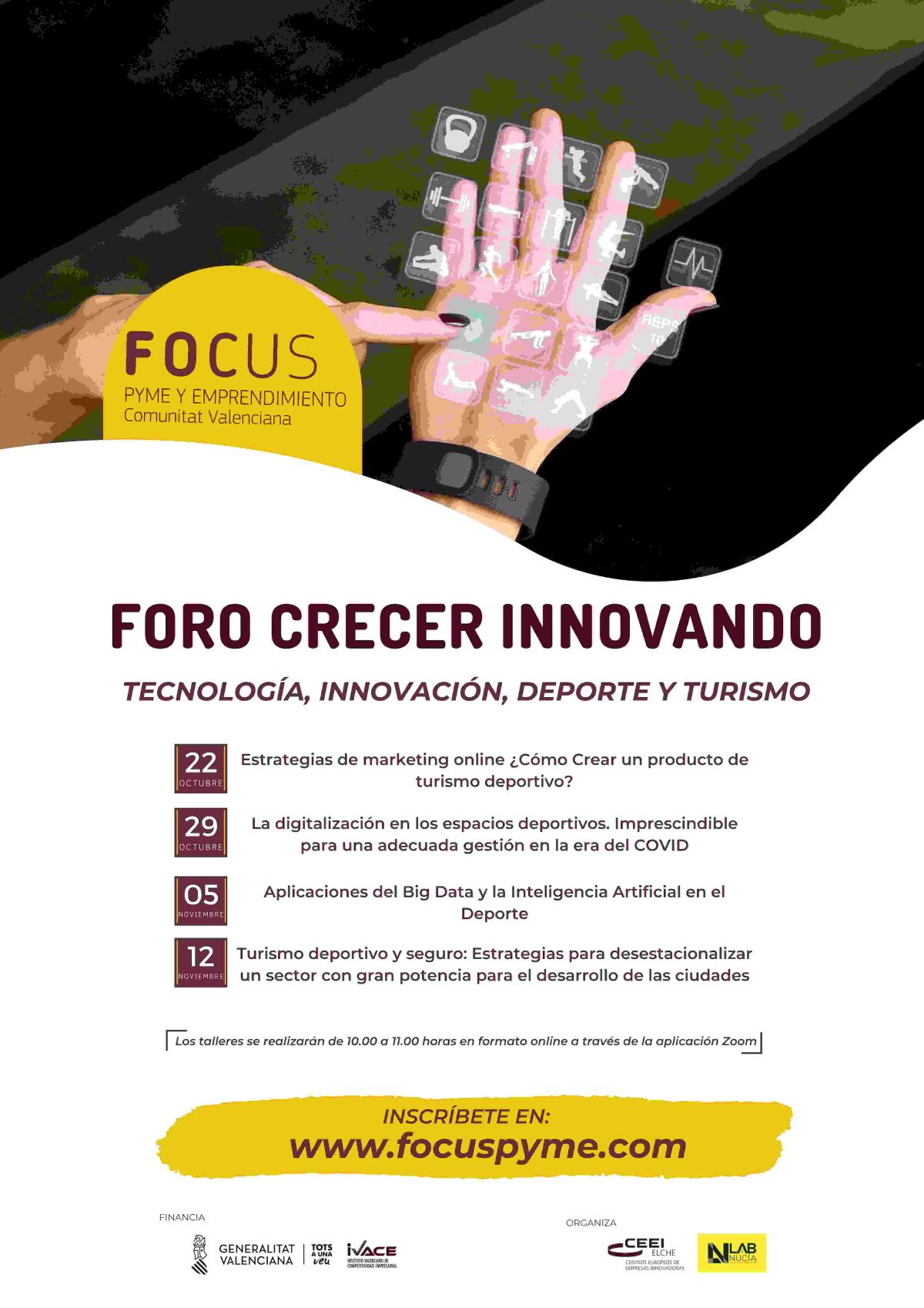 “Turismo deportivo” este jueves en el “Foro Crecer Innovando Lab_  Nucia”