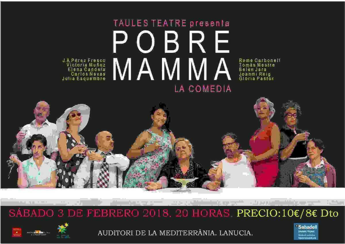 La Nucía · “Pobre Mamma. La gran commedia” este sábado en l’Auditori
