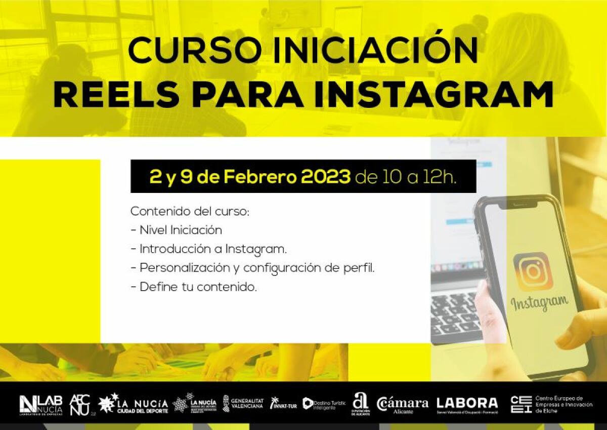 Este jueves curso de Reels para Instagram en Lab Nucia