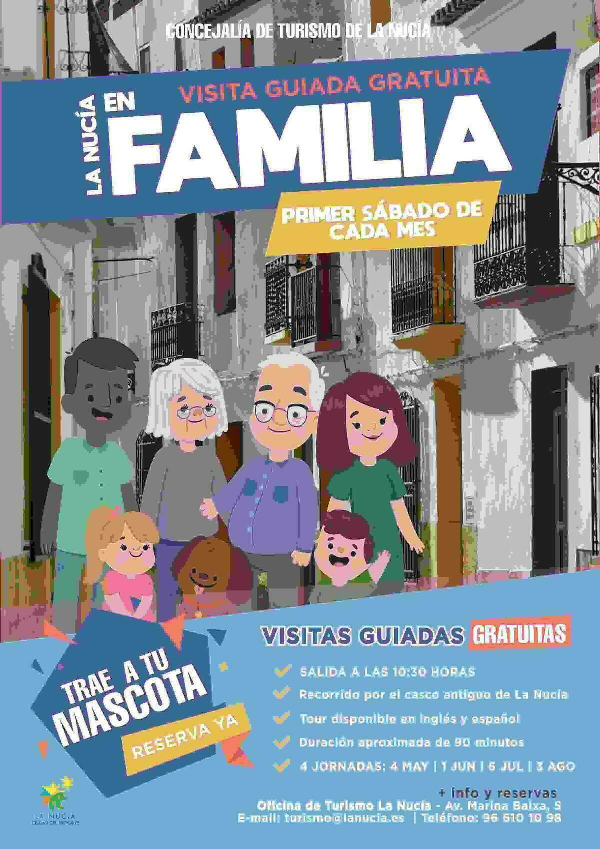 Nuevas visitas turísticas “La Nucía en familia y con mascota” 