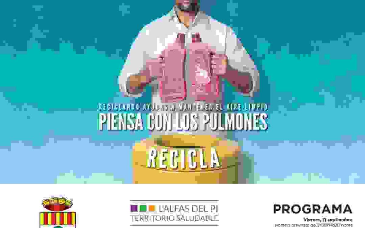 &ldquo;El Reto del Reciclaje&rdquo; llega a l&acute;Alf&agrave;s del Pi los d&iacute;as 11,12 y 13 de septiembre de la mano de y Ecoembes y la Concejal&iacute;a de Medio Ambiente