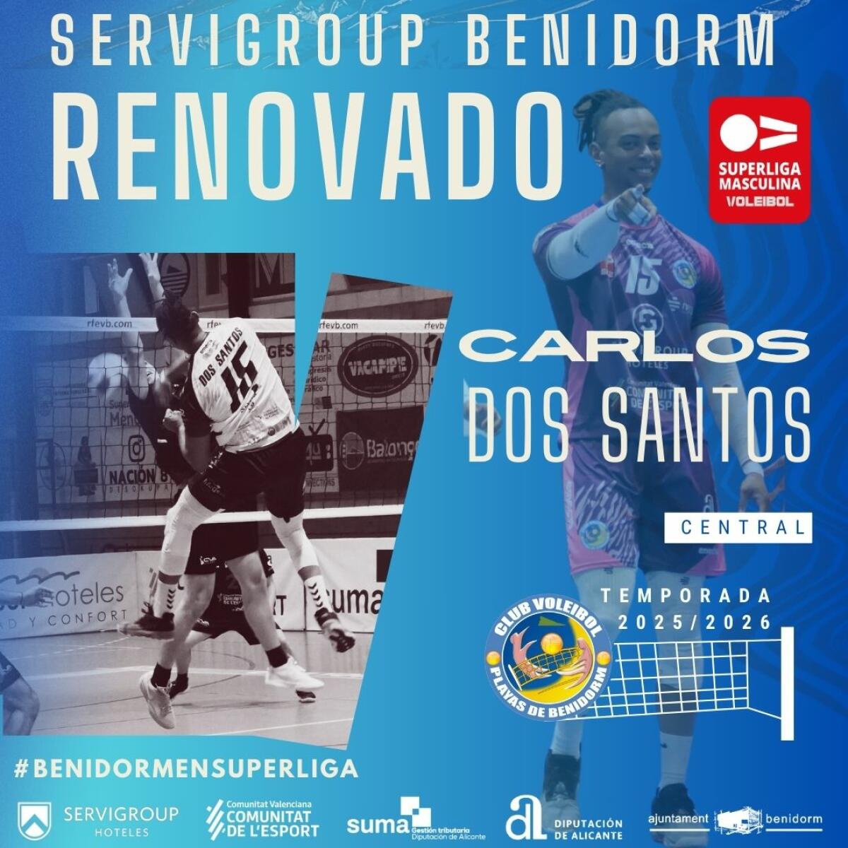 Carlos Dos Santos, poder y experiencia en la red para la Superliga