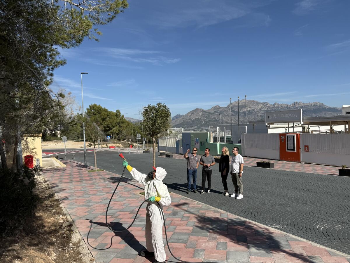 La Nucía realiza un tratamiento preventivo contra la Procesionaria del Pino