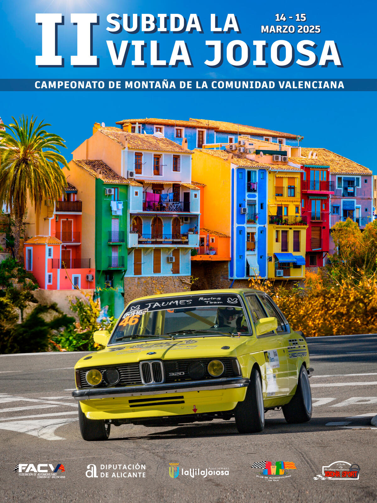 Villajoyosa organiza la II Subida La Vila Joiosa, una prueba automovilística puntuable para el Campeonato de Montaña de la Comunitat Valenciana 