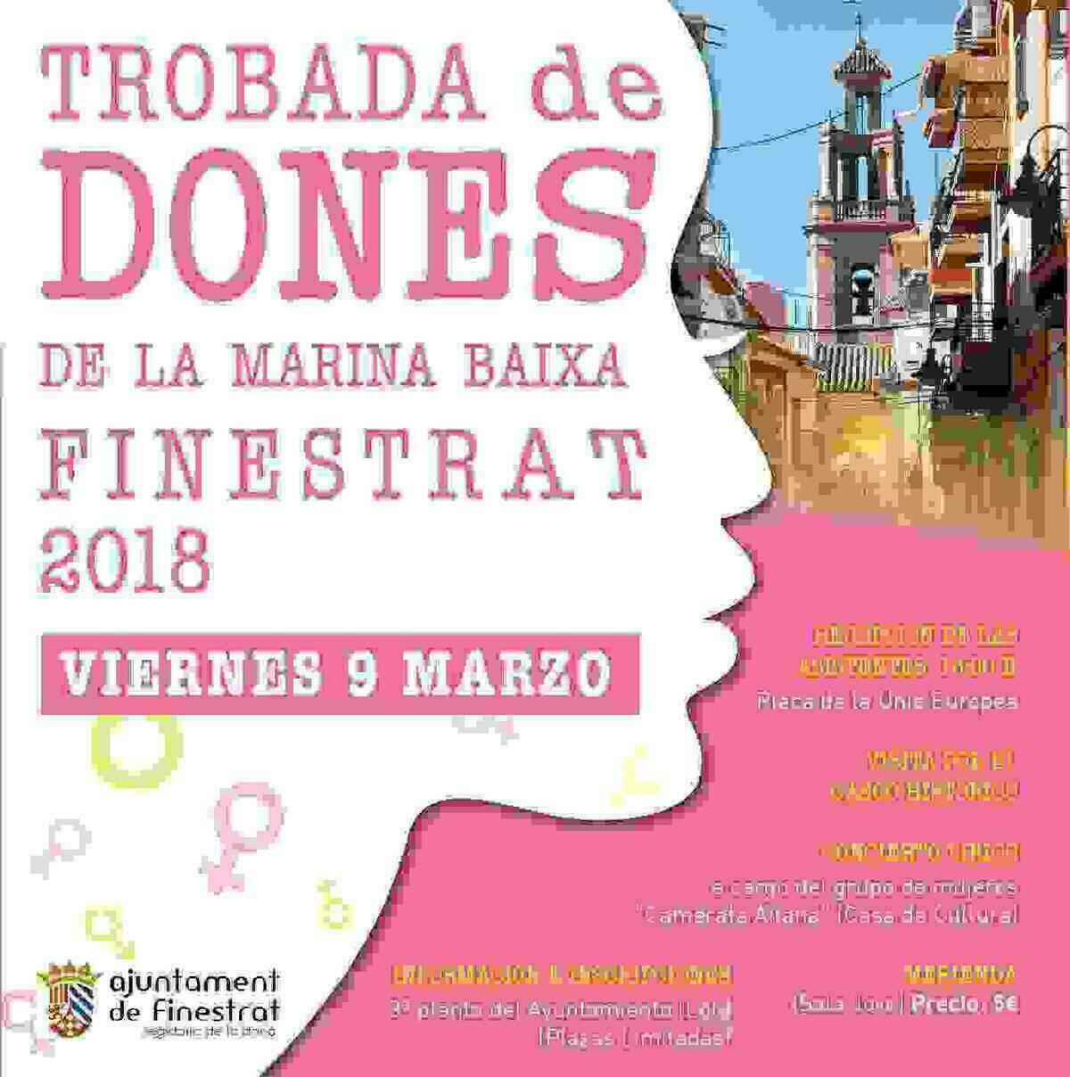 Finestrat acoger&aacute; el &ldquo;Encuentro comarcal de mujeres de la Marina Baixa&rdquo; el pr&oacute;ximo 9 de marzo