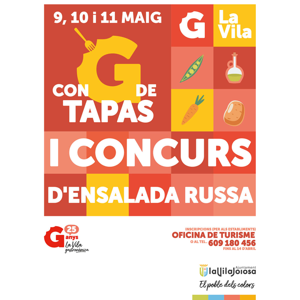 Vuelve “Con G de Tapas” en el 25 aniversario de La Vila Gastronómica en el que los bares también competirán en un concurso de ensaladilla 
