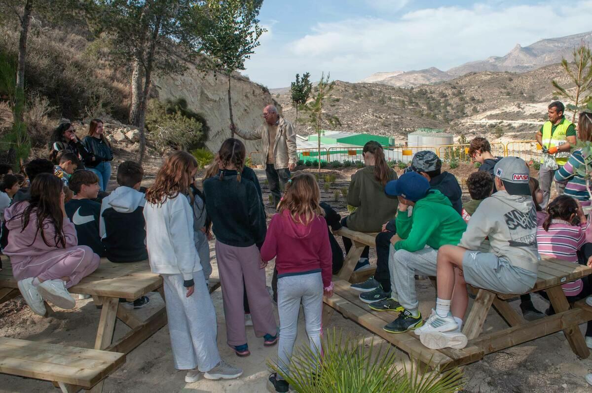 Más de 80 alumnos celebran el Día del Árbol plantando las primeras semillas del Bosque del Consorci Mare  