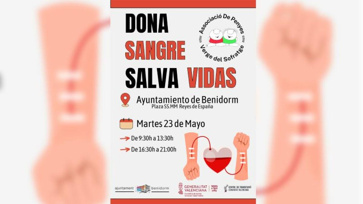 L’Associació de Penyes organiza este martes una jornada solidaria de donación de sangre 