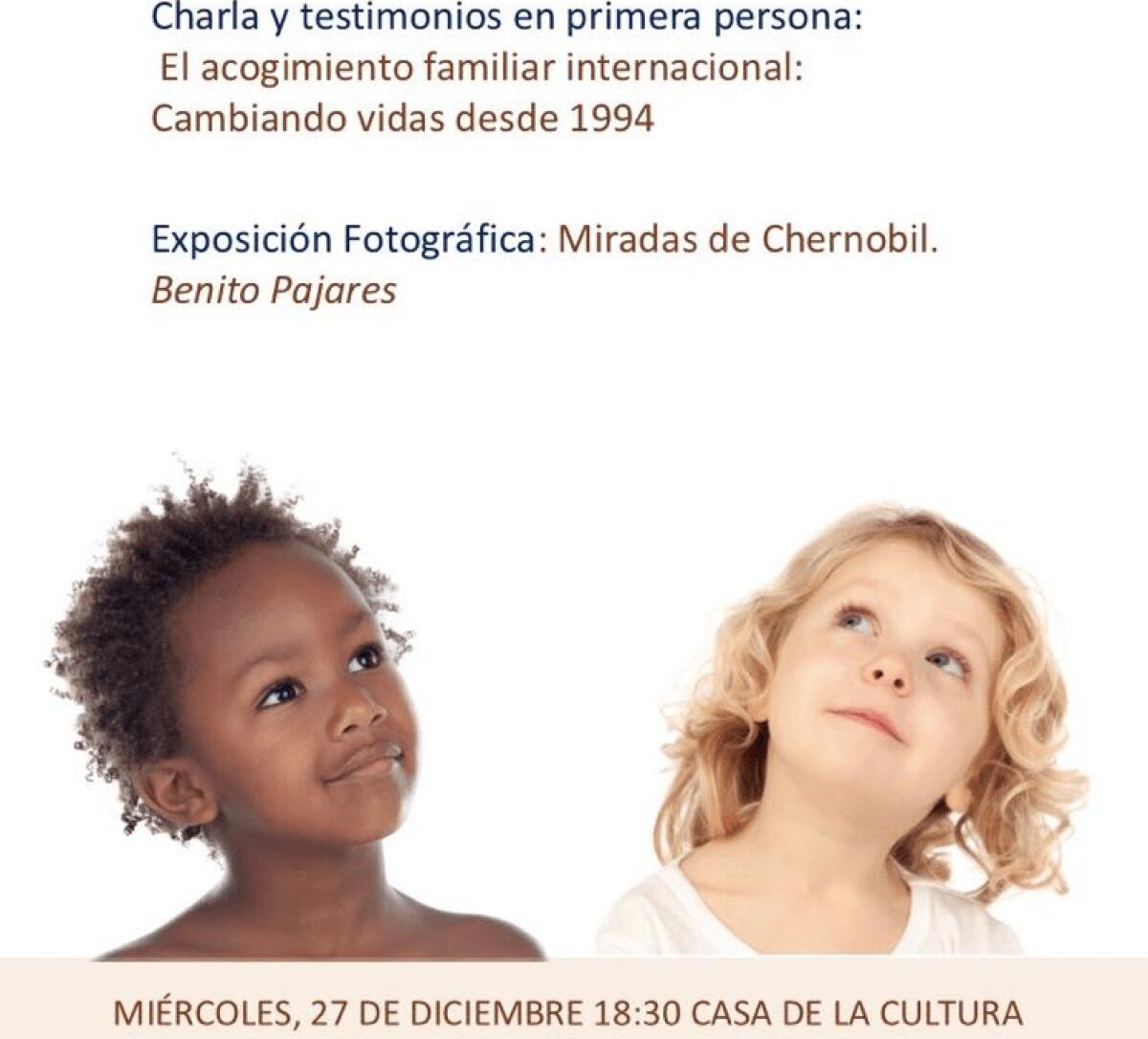 Charla y testimonios sobre el Acogimiento Familiar Internacional el mi&eacute;rcoles 27 de diciembre en l&rsquo;Alf&agrave;s