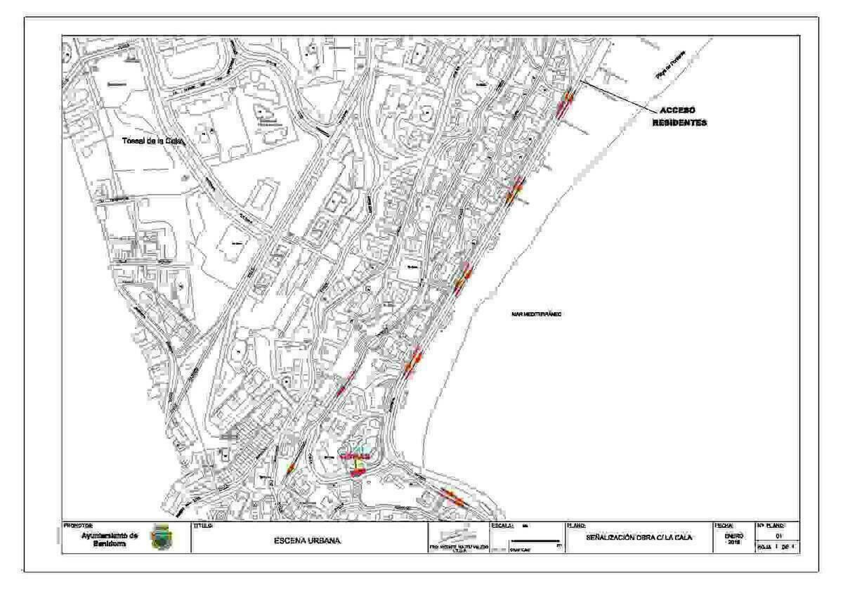 Escena Urbana repara un tramo de muro da&ntilde;ado en las inmediaciones del Paseo de Tamarindos