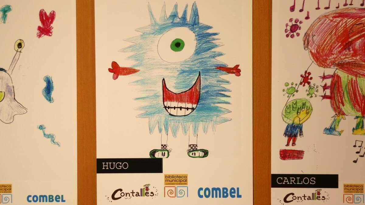 La Biblioteca Central acoge una exposición de dibujos infantiles inspirados en los libros de ‘Agus y los monstruos’