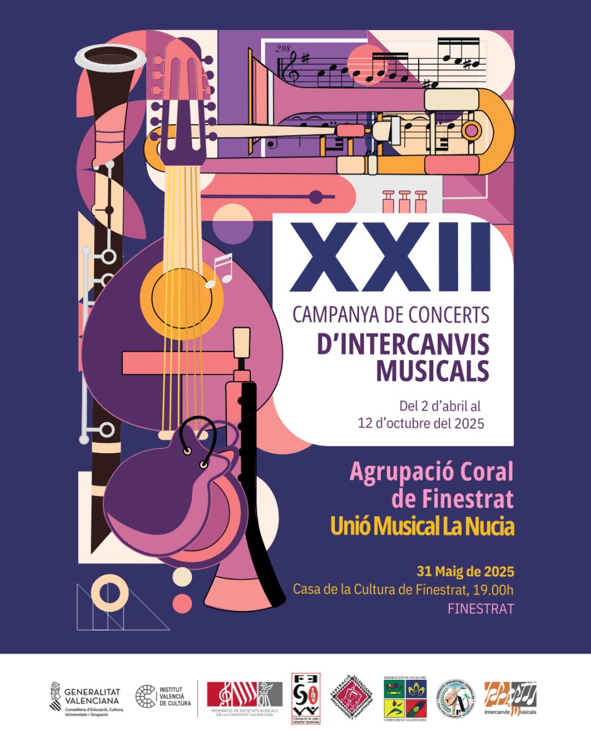 Este sábado la Casa de Cultura de Finestrat acoge el Concierto de Intercambio de Corales de Finestrat y La Nucia