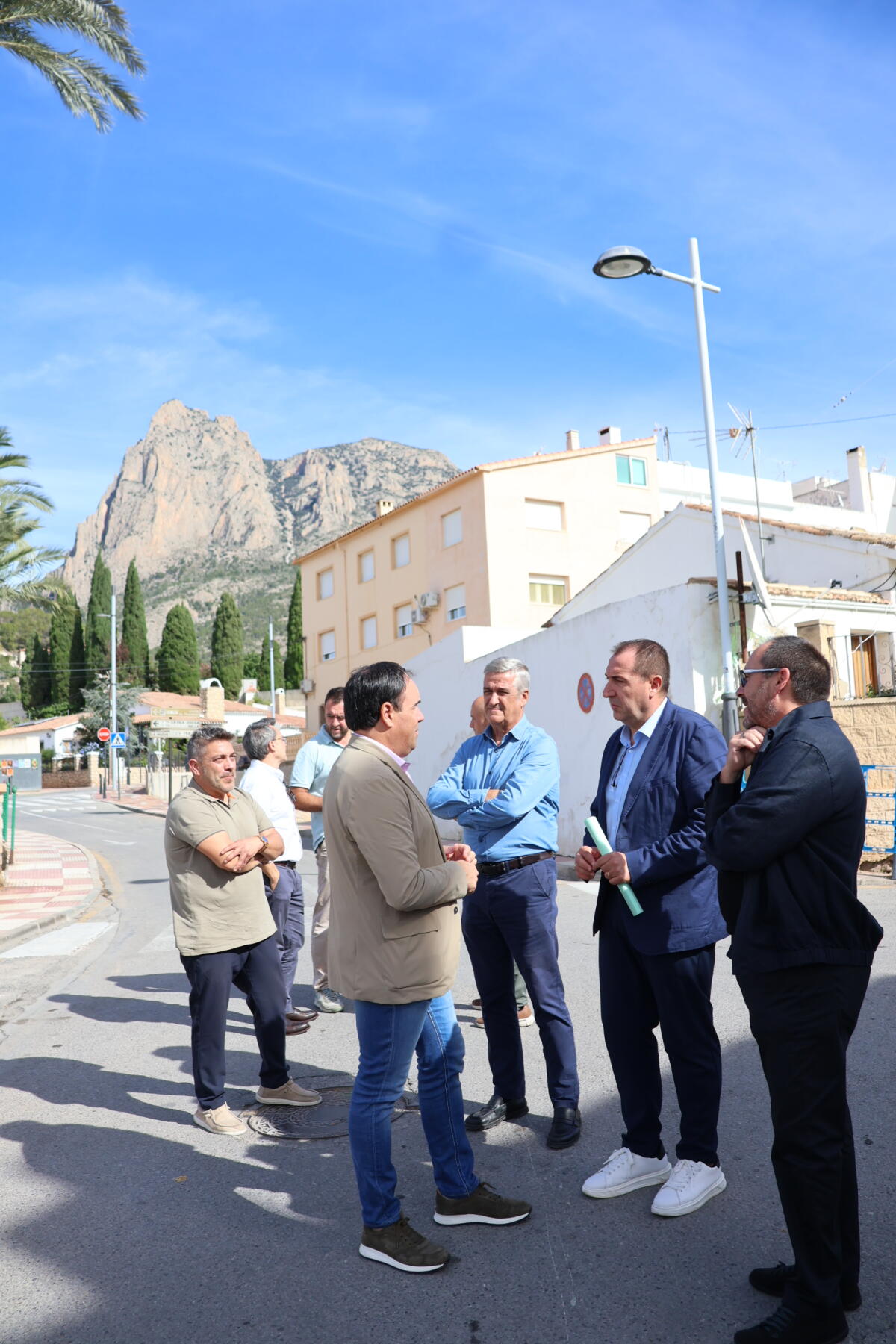 EL DIPUTADO DE INFRAESTRUCTURAS, ANTONIO BERNABEU, VISITA FINESTRAT CON MOTIVO DEL INICIO INMINENTE DE LAS OBRAS DEL “PLAN PLANIFICA”