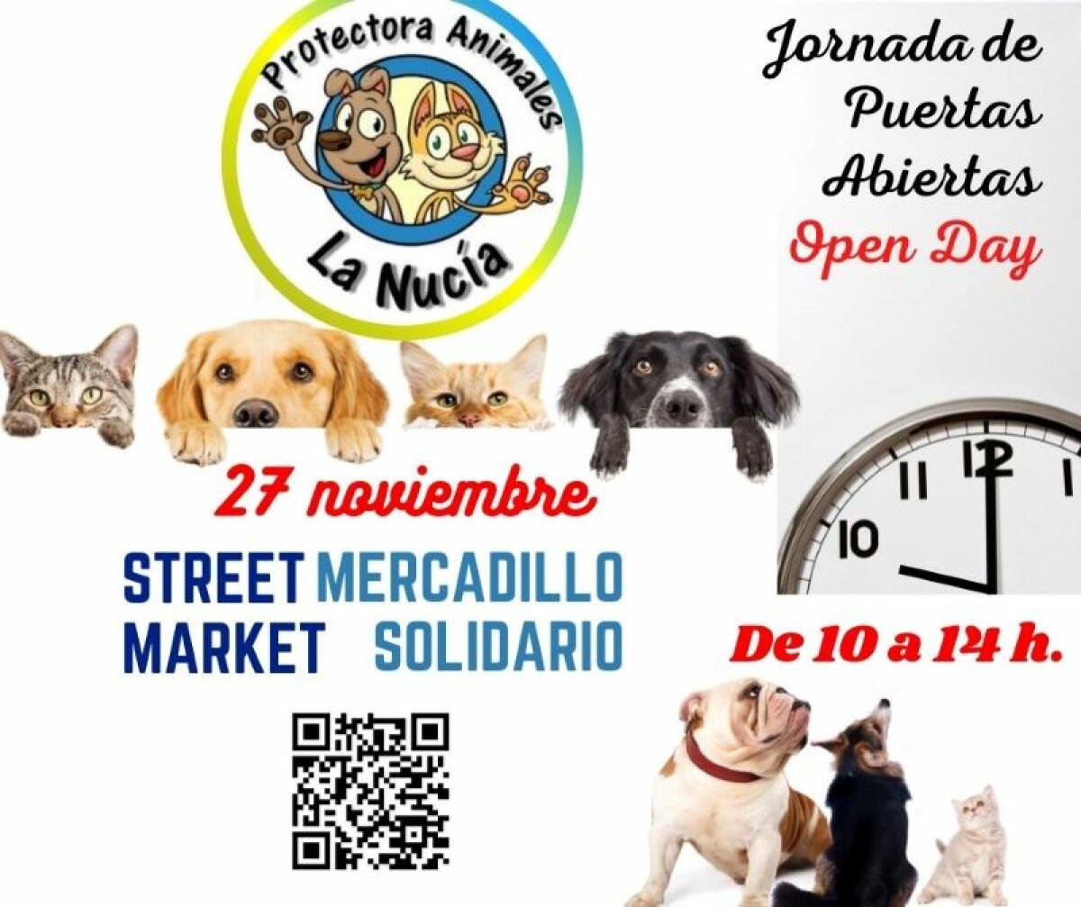 La Protectora de La Nucía organiza su “Mercadillo Solidario” este domingo 