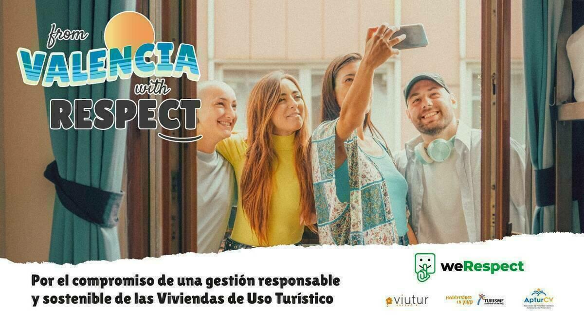 Turisme renueva en Valencia la campaña “weRespect” para fomentar el turismo responsable y sostenible en Viviendas de Uso Turístico