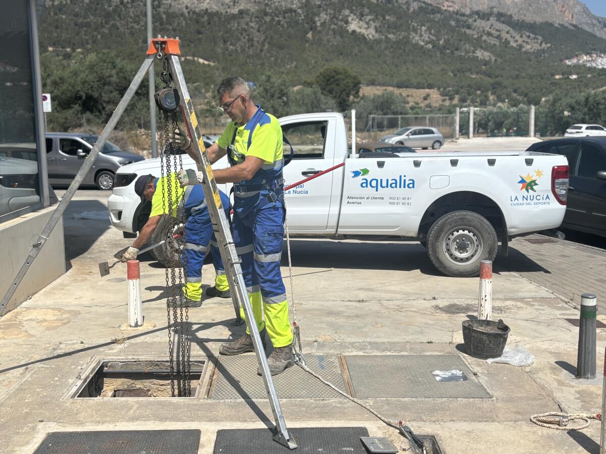 Aqualia trabaja en La Nucía todo el año para garantizar el mejor servicio municipal de agua en verano