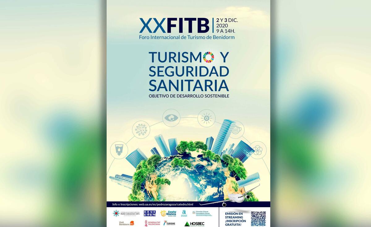 El vigésimo Foro Internacional de Turismo de Benidorm (XXFITB) se celebrará los días 2 y 3 de diciembre de 2020