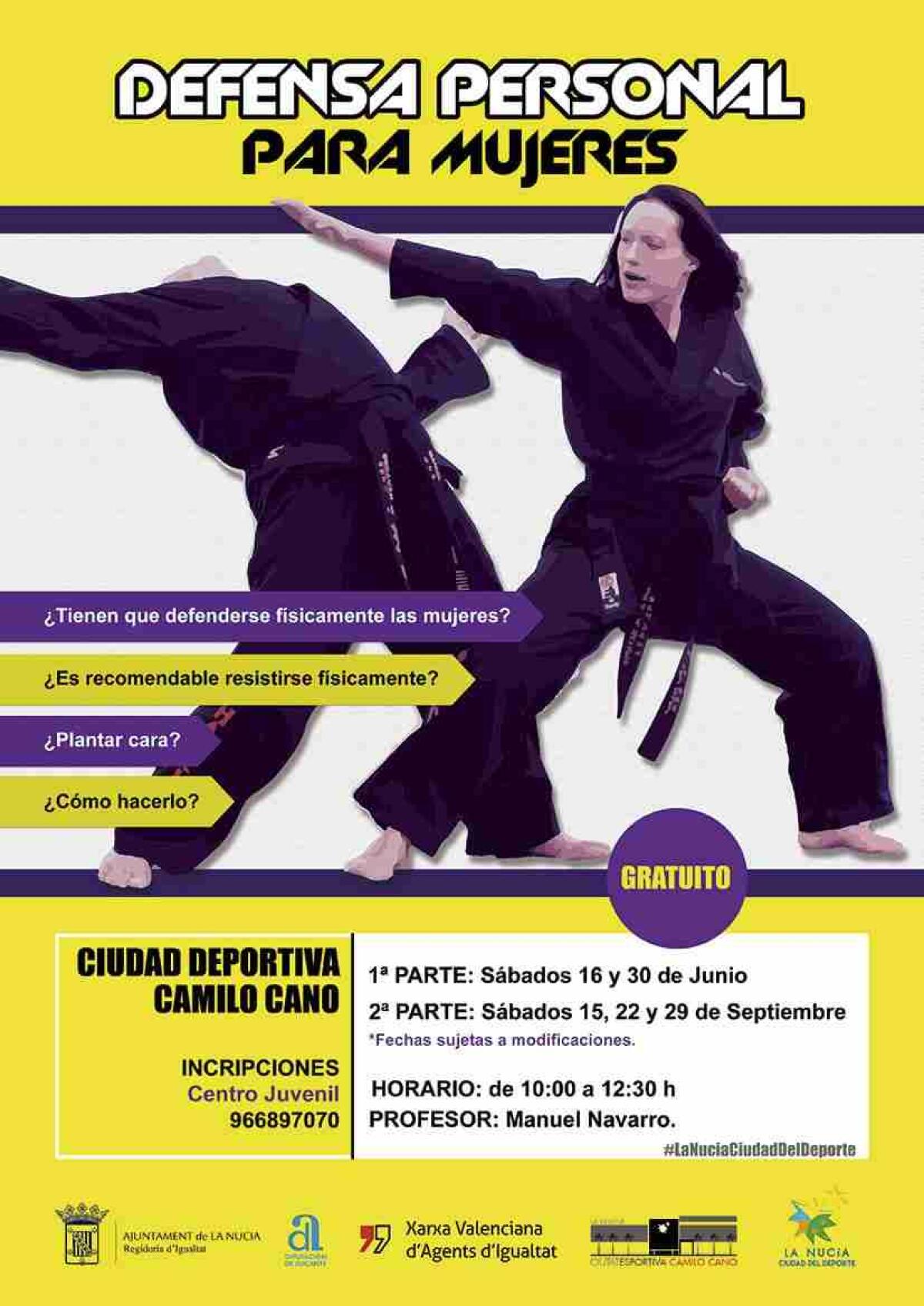 La Nuc&iacute;a &middot; &Uacute;ltimas plazas para taller gratuito de &ldquo;Defensa Personal para Mujeres&rdquo; 