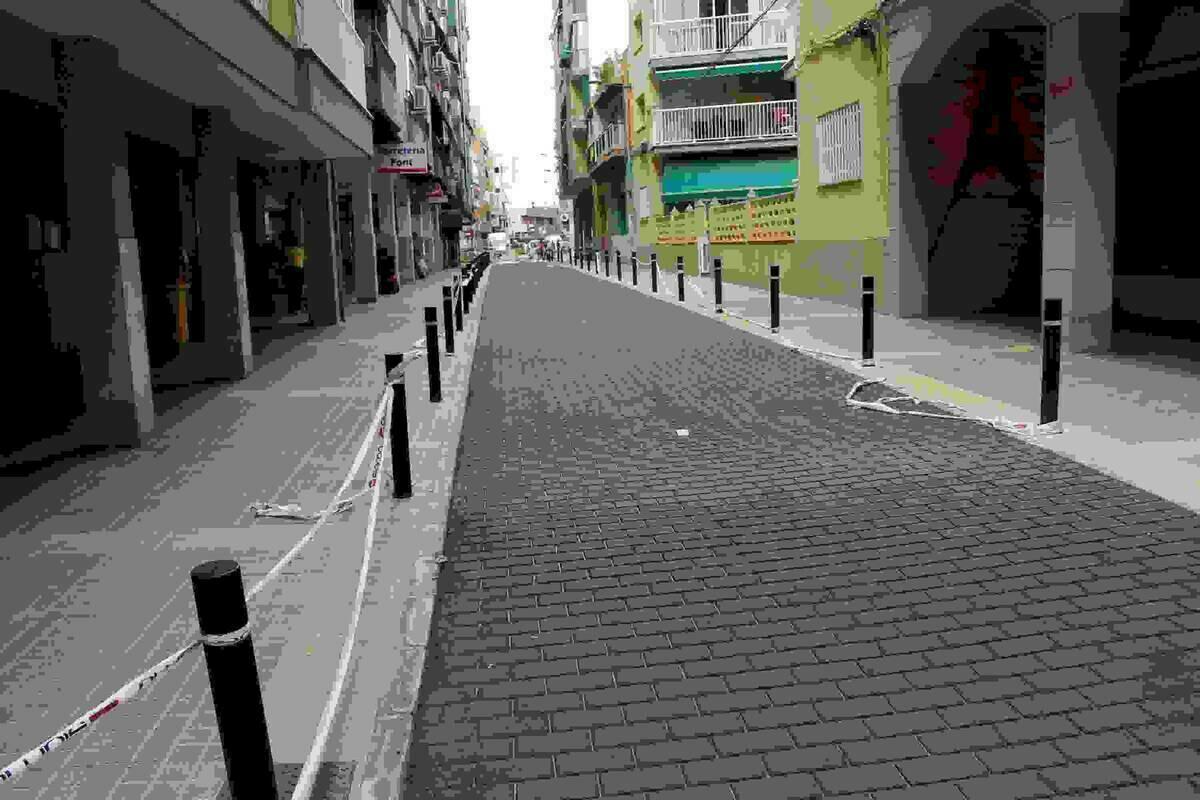   Benidorm // La calle Carrasco se abre mañana al tráfico tras los trabajos de pavimentación