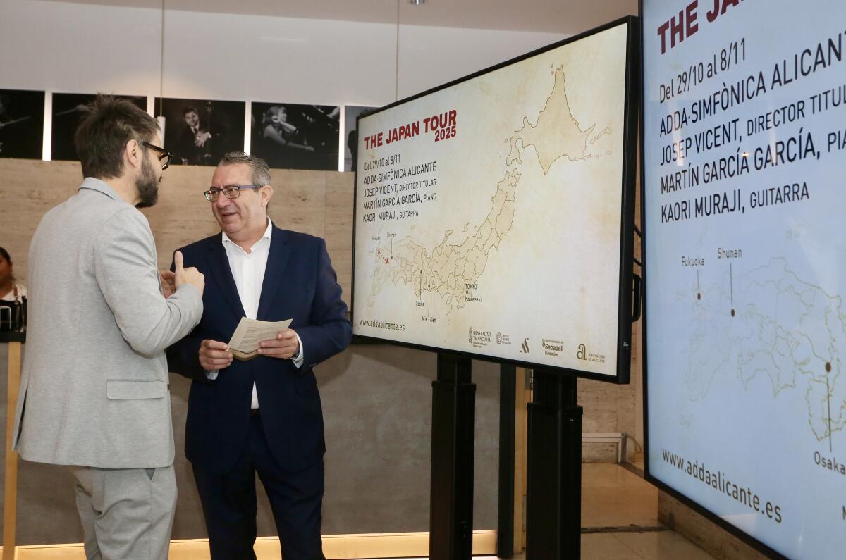 La Diputación de Alicante presenta la gira por Japón de ADDA·Simfònica con siete conciertos programados     