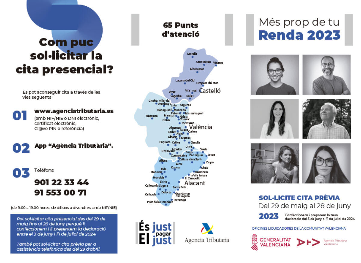 El servicio de la Campaña de la Renta se prestará en el Registro de la Propiedad de Altea con cita previa