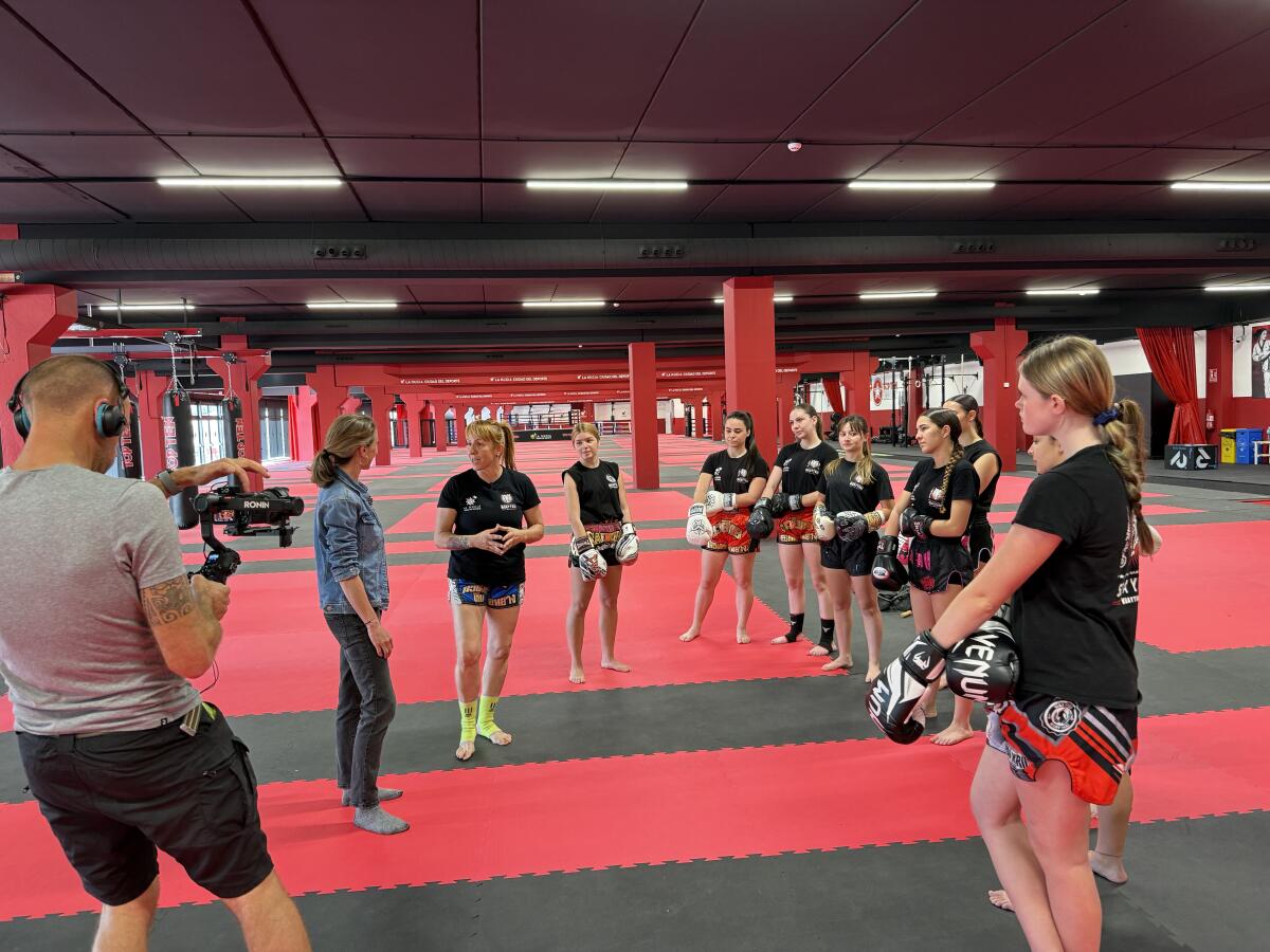 Euronews graba un reportaje sobre &ldquo;La Nuc&iacute;a, Ciudad del Deporte&rdquo;