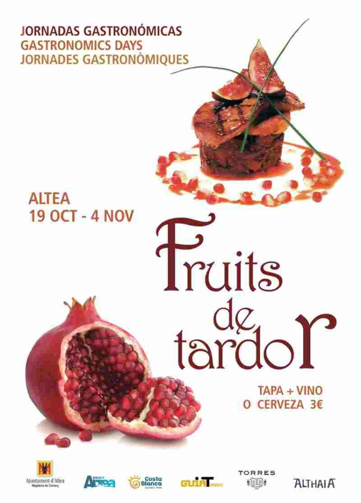 Altea · Vuelve la Ruta de la Tapa ‘’Fruits de Tardor”