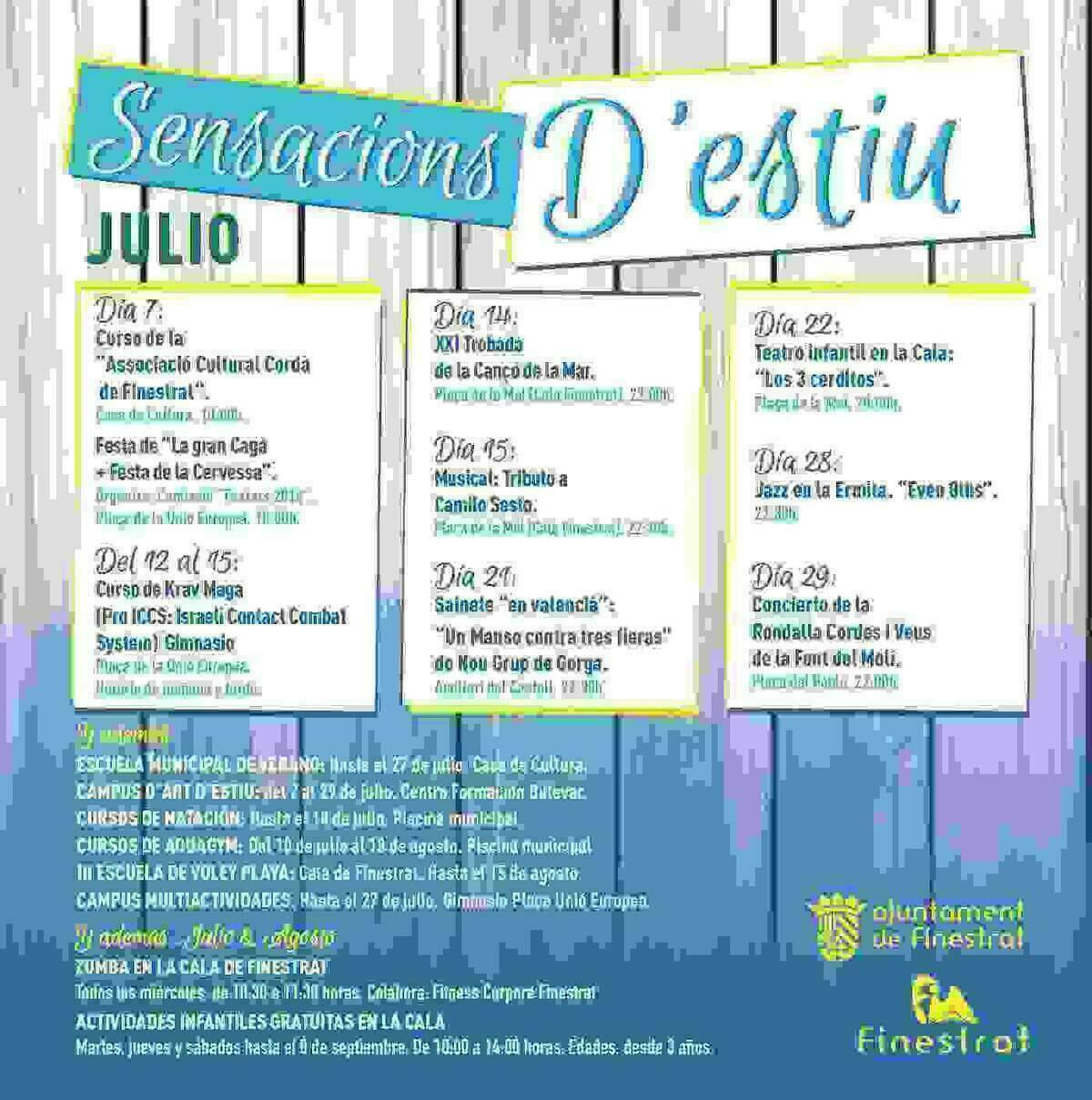 Este fin de semana comienza la programaci&oacute;n de verano de Finestrat 