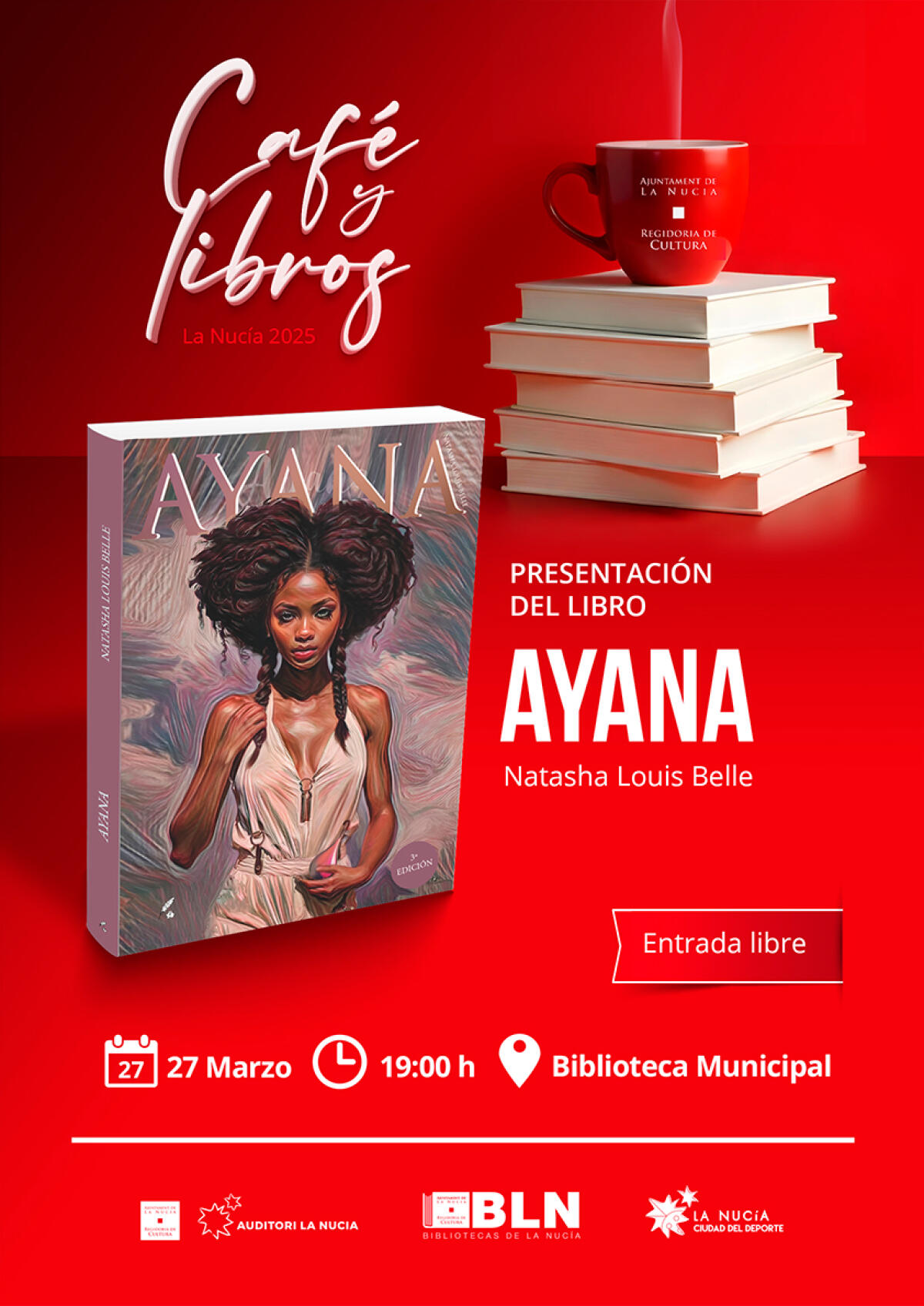 La escritora nuciera Natasha Belle presenta “Ayana” este jueves