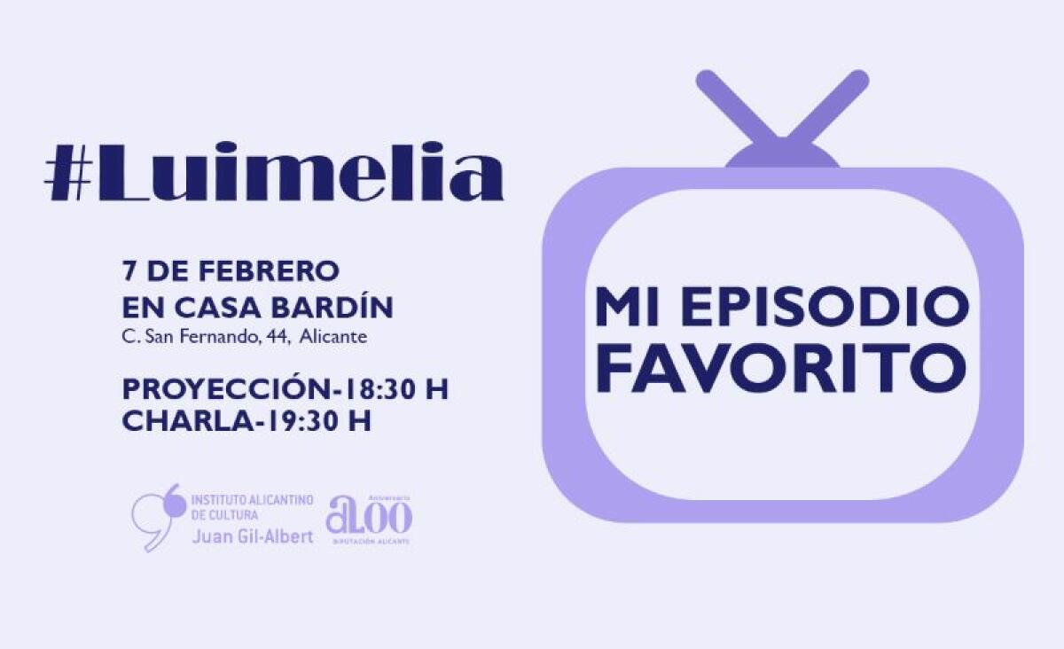 El Instituto Gil-Albert presenta esta semana una charla con Asunción Valdés y un ciclo sobre series de televisión