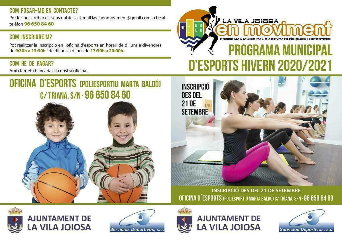 La concejal&iacute;a de Deportes vuelve a poner en marcha el programa &ldquo;La Vila Joiosa en  Moviment&rdquo;