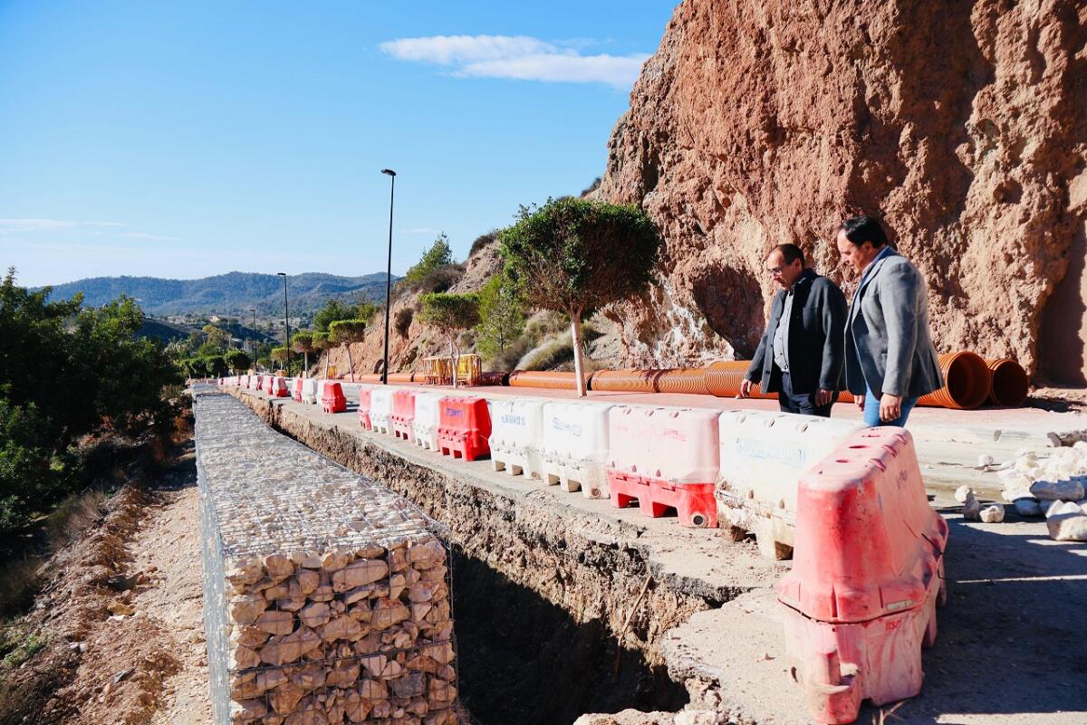 SIGUEN A BUEN RITMO LAS OBRAS DEL VIAL DE ACCESO AL PÁRKING DEL CASCO HISTÓRICO DE FINESTRAT