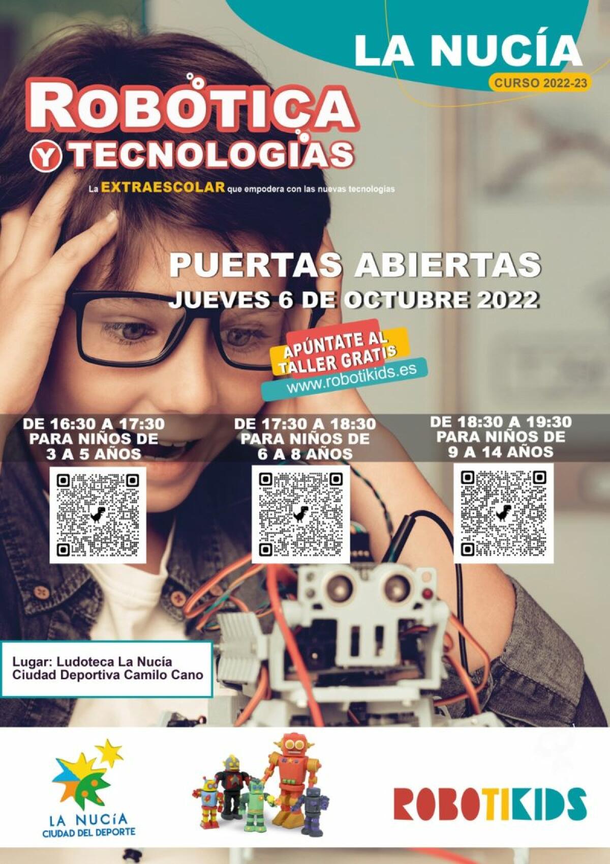 Mañana Robotikids realiza una “Jornada de Puertas Abiertas” para escolares 