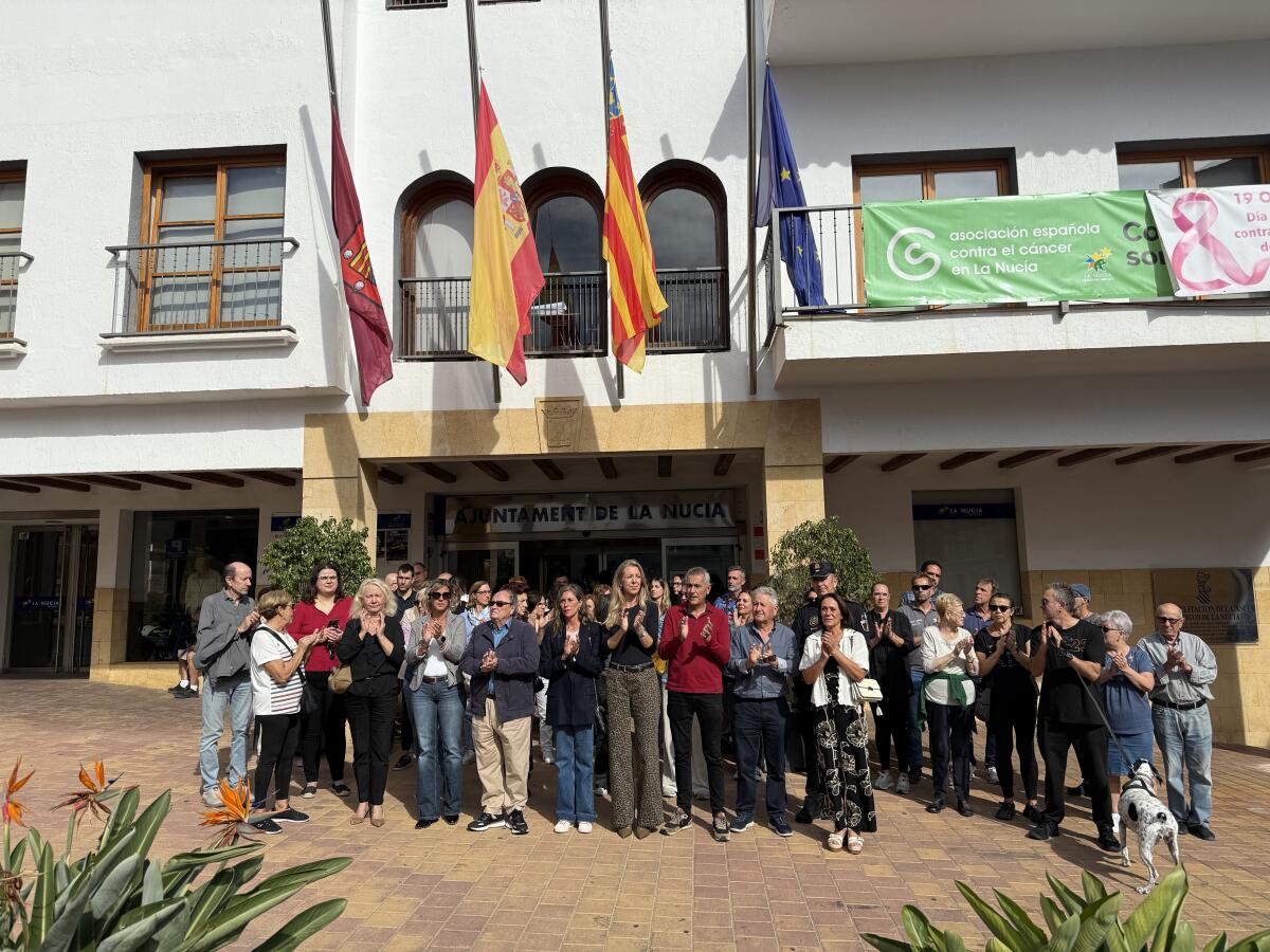 Minuto de silencio por el aniversario de la DANA