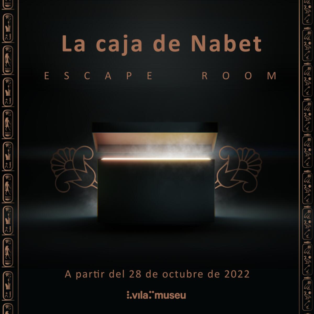 Vilamuseu organiza el Escape Room ‘La Caja de Nabet’ y el juego infantil de misterio ‘La maldición de Voconia Macedonia’ para celebrar Halloween