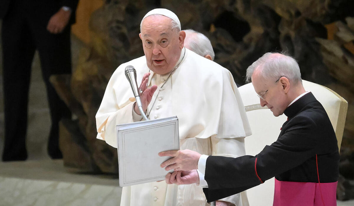 El Papa llama, de nuevo, a Gaza: «Estaban contentos. Habían comido lentejas con pollo»