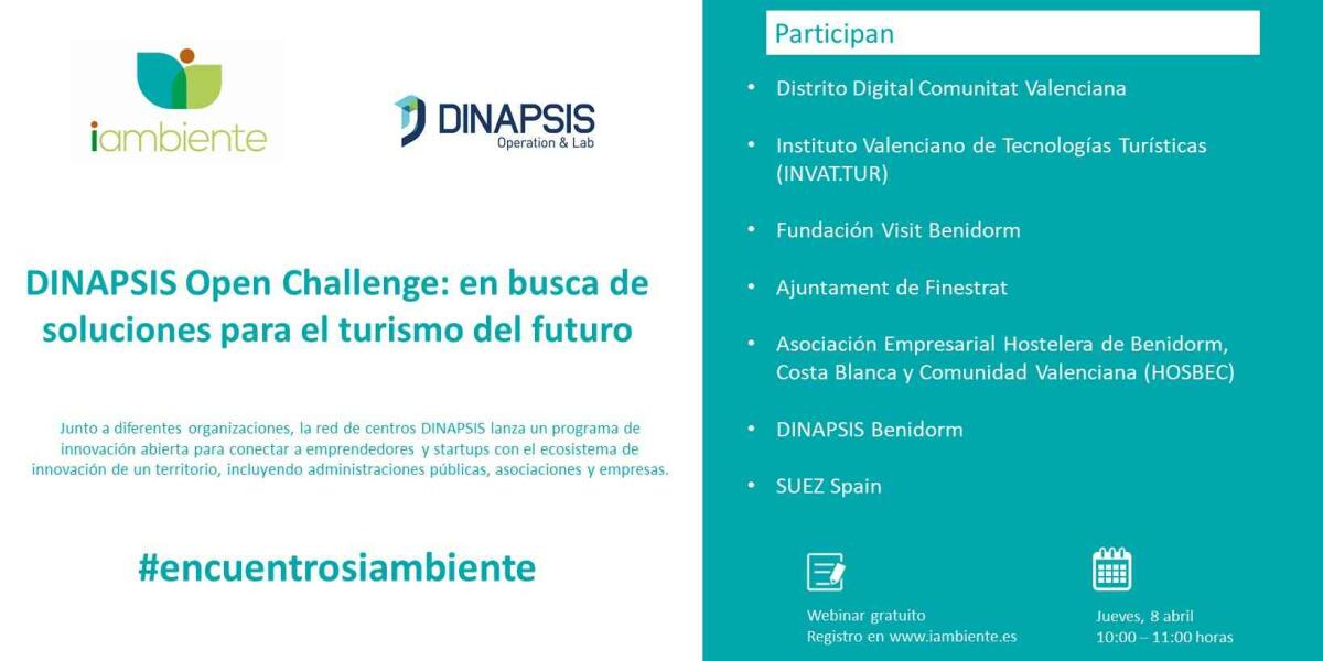 FINESTRAT, DESTINO TURÍSTICO INTELIGENTE, PARTICIPA EN “DINAPSIS INNOVATION CHALLENGE”