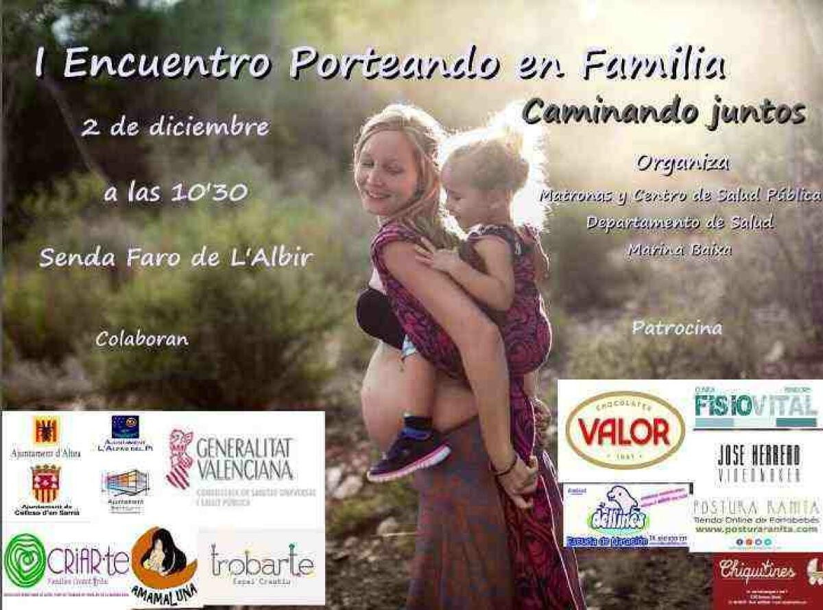 L&rsquo;Alf&agrave;s acoge el primer Encuentro "Porteando en familia. Caminando juntos"