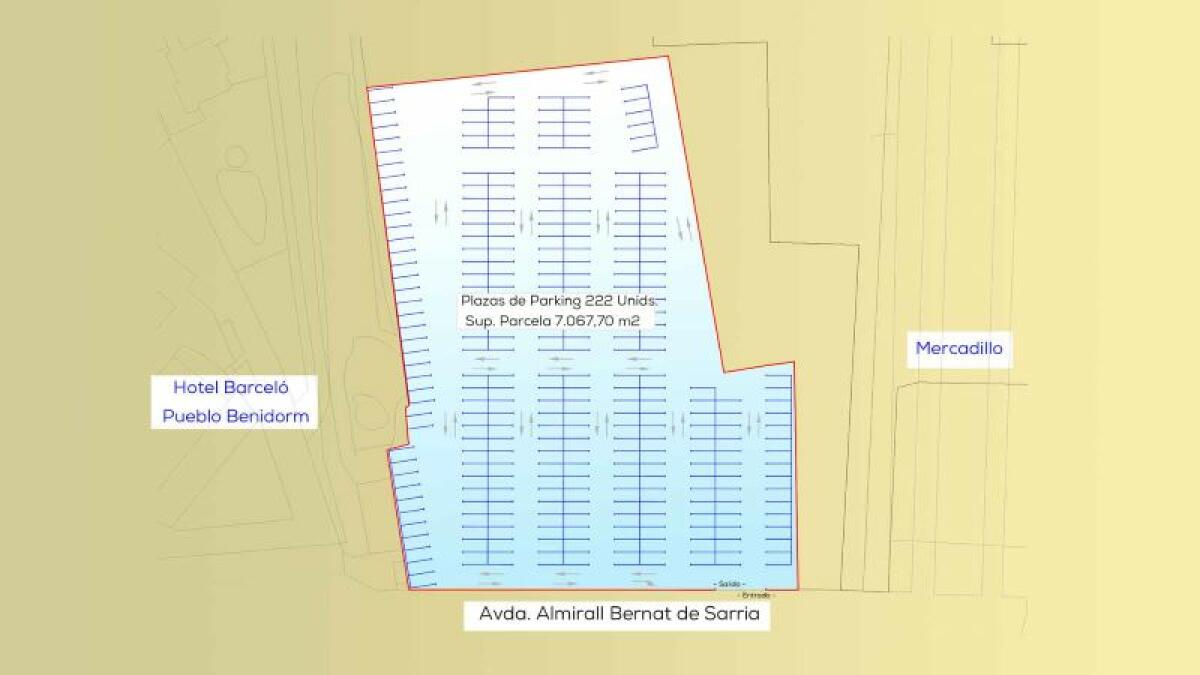 Benidorm mejora la limpieza y seguridad del Rincón con un nuevo aparcamiento disuasorio en la avenida Bernat de Sarrià