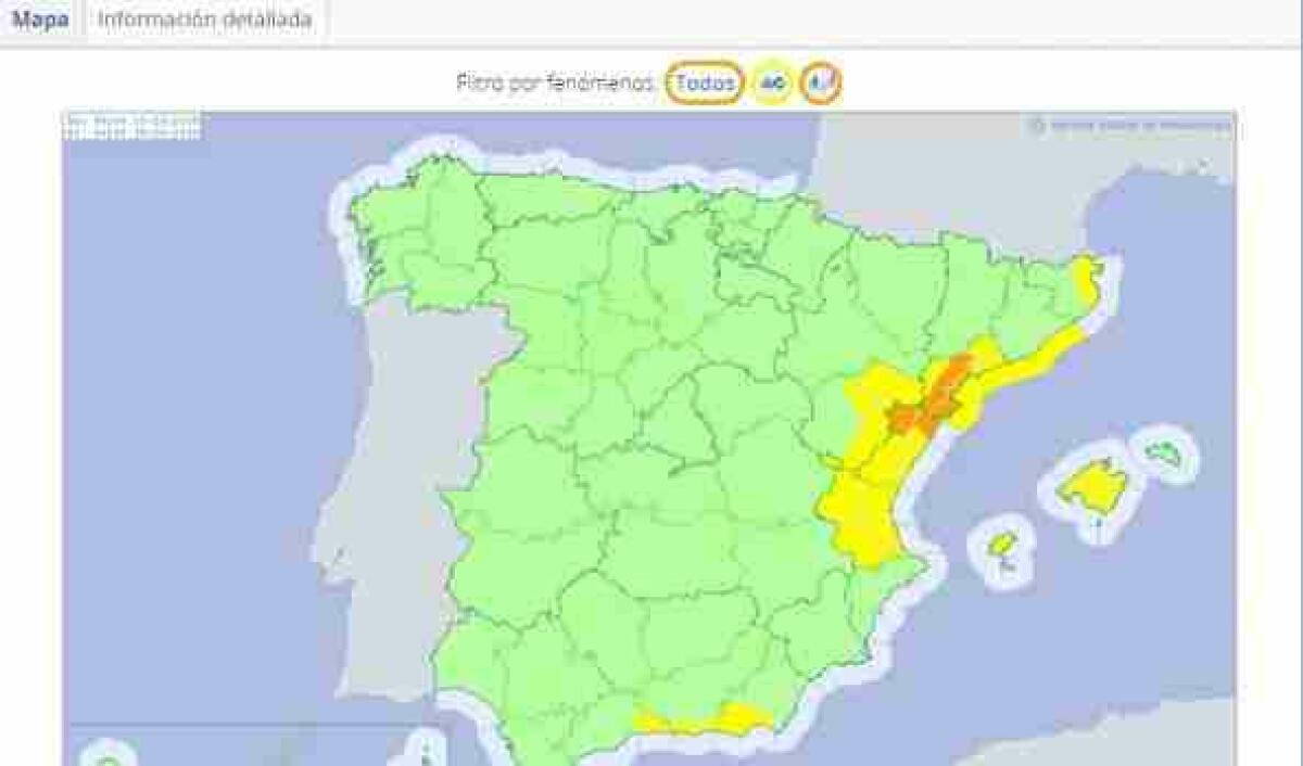 Benidorm &middot; Seguridad activa a partir del jueves el Plan de Emergencias por posibles lluvias intensas