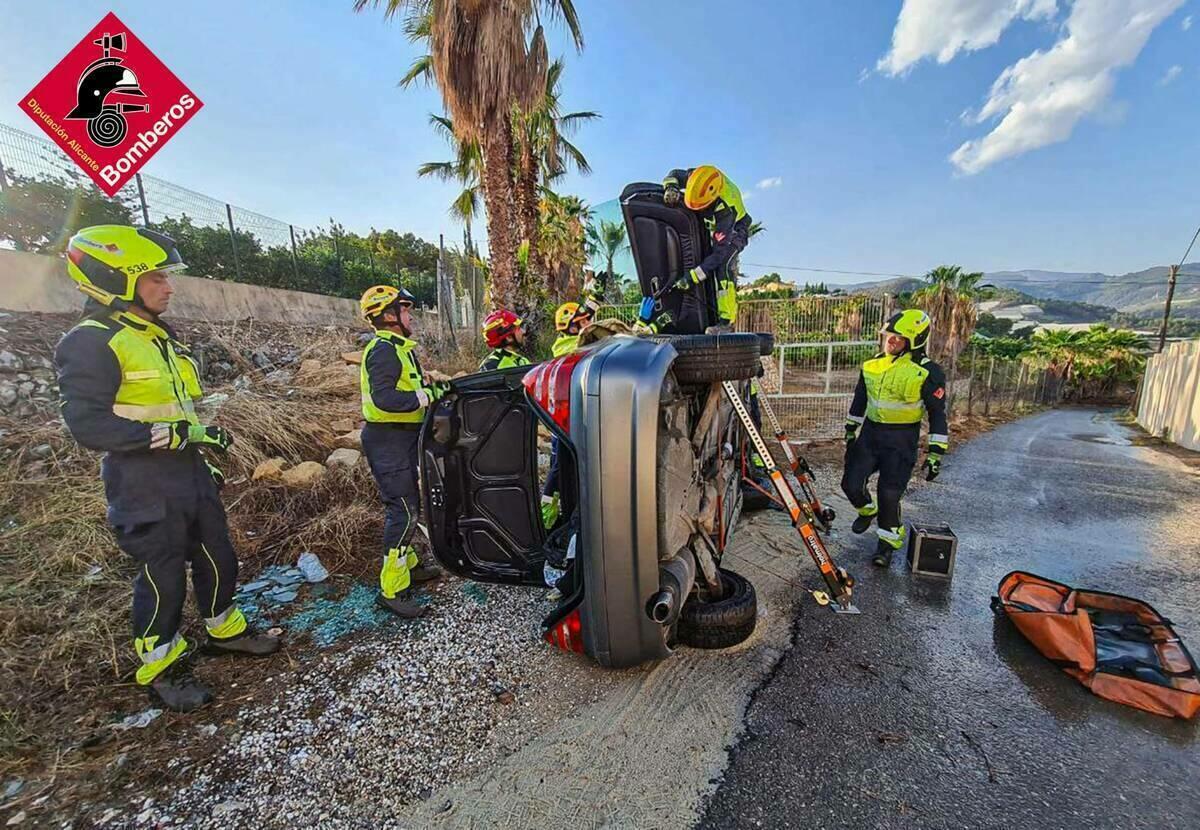 ACCIDENTE DE TRÁFICO EN CALLOSA D´ENSARRIÁ