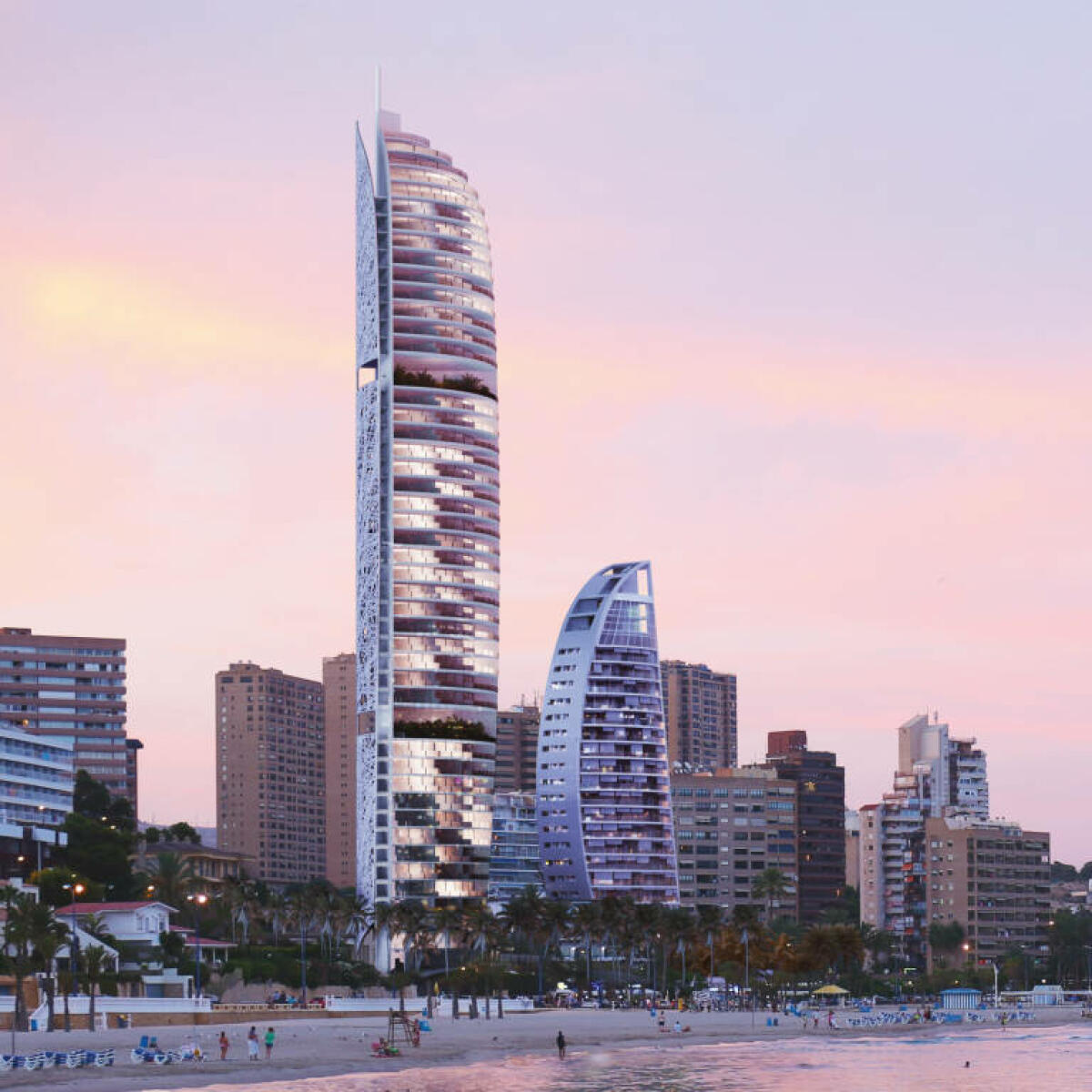 Goya Real Estate construirá un resort de 44 plantas junto al Delfín Tower de Benidorm