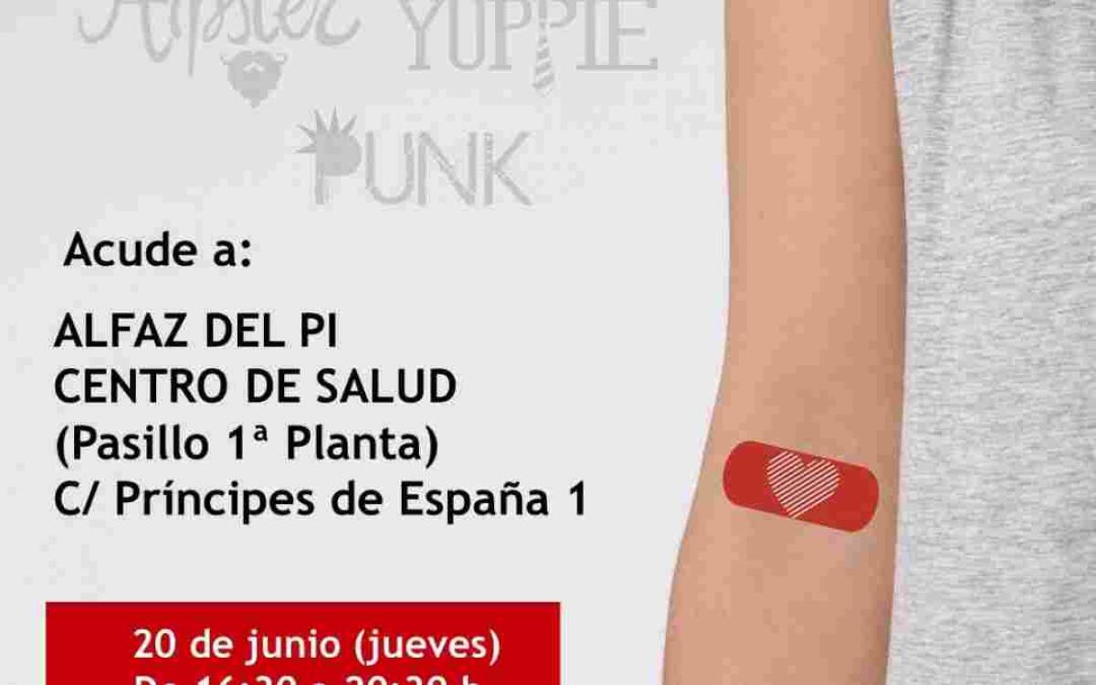 Campaña de donación de sangre el próximo jueves en el Centro de Salud de l’Alfàs del Pi