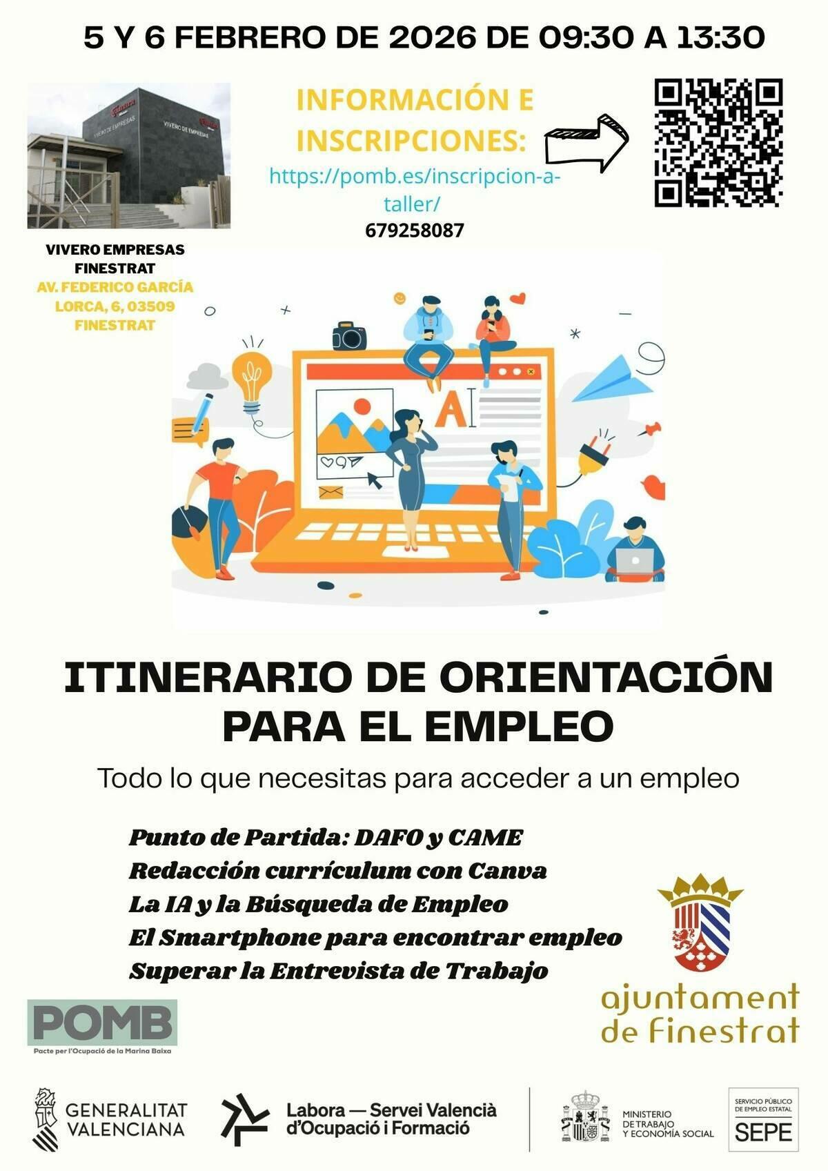 FINESTRAT ACOGE UNA NUEVA ACCI&Oacute;N FORMATIVA PARA AYUDAR EN LA B&Uacute;SQUEDA DE EMPLEO