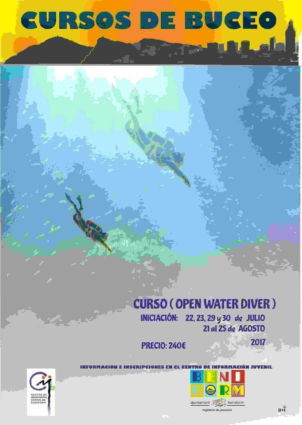 Benidorm &middot; Juventud amplia su oferta formativa con cuatro cursos de buceo con equipo aut&oacute;nomo
